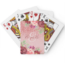 ブルゴーニュフローラバラ金ゴールドパーソナライズされたグリッター