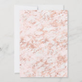 ブルゴーニュフローラバラ金ゴールドブライダルシャワー招待 招待状 (裏面)