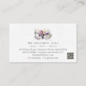 *~*ブルゴーニュフローラバラQRロゴAR26ヴィンテージ 名刺 (裏面)