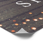 ブルゴーニュフローラパンプキンスブライダルシャワー歓迎 ポスター (角)