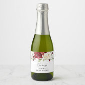 ブルゴーニュフローラブライダルシャワーきらめくワインラベ スパークリングワインラベル (正面)