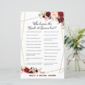 ブルゴーニュフローラブライダルシャワーゲーム，ウェディングシャワー (スタンド正面)