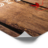 ブルゴーニュフローラブライダルシャワー歓迎ポスター ポスター (角)