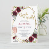 ブルゴーニュフローラブランチ&バブリーブライダルシャワー 招待状 (スタンド正面)
