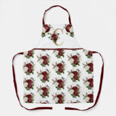 ブルゴーニュフローラブーケ – 金ゴールドトーンモノグラムC エプロン (正面)