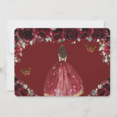 ブルゴーニュフローラプリンセス金ゴールドキンセアニラスウィート16 セーブザデート (裏面)