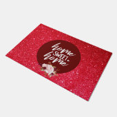 ブルゴーニュフローラホームスウィートホーム ドアマット (アングル)