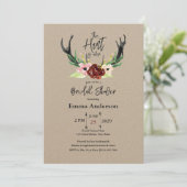 ブルゴーニュフローラボホ狩りはオーバーブライダルシャワー 招待状 (スタンド正面)