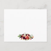 ブルゴーニュフローラボホ結婚の詳細挿入カード ポストカード (裏面)