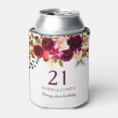 ブルゴーニュフローラボホ21歳パーティー 缶クーラー (缶正面)
