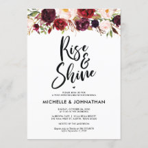 ブルゴーニュフローラポ結婚ストブルンチ招待状