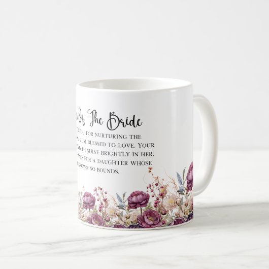 ブルゴーニュフローラマザーオブザブライドマグ コーヒーマグカップ (正面右)