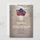 ブルゴーニュフローラメイスンジャー素朴リハーサルディナー 招待状 (正面)