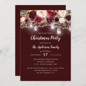 ブルゴーニュフローラライツクリスマスパーティー 招待状 (正面/裏面)