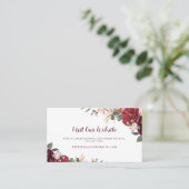 ブルゴーニュフローララス結婚トのウェブサイト挿入カード プレイスカード (スタンド正面)