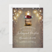 ブルゴーニュフローラランタン素朴秋日付を保存 案内ポストカード (正面/裏面)