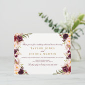 ブルゴーニュフローラリハーサルディナー招待状 招待状 (スタンド正面)