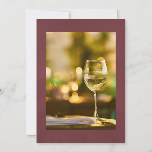 ブルゴーニュフローラワインテイスティングお祝いオブ・ライフ 招待状 (裏面)