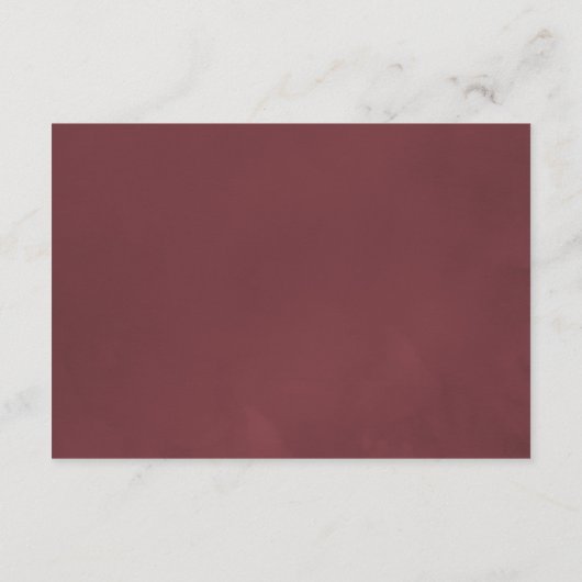 ブルゴーニュフローラワインテイスティングウェディングレセプション エンクロージャーカード (裏面)