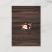 ブルゴーニュフローラワインバレルバ結婚ン詳細 エンクロージャーカード (裏面)