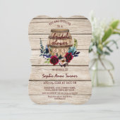 ブルゴーニュフローラワインバレルブライダルシャワー 招待状 (スタンド正面)