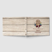 ブルゴーニュフローラワインバレル秋の結婚式 ゲストブック (全面)