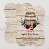 ブルゴーニュフローラワインバレルSweet sixteen 招待状 (正面/裏面)