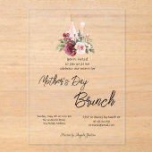 ブルゴーニュフローラワインマザーズデイブランチ アクリル招待状 (正面)