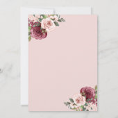 ブルゴーニュフローラワインマザーズデイブランチ 招待状 (裏面)