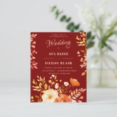 ブルゴーニュフローラ予算結婚式招待状 (スタンド正面)