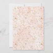 ブルゴーニュフローラ傘ブライダルシャワー招待 招待状 (裏面)