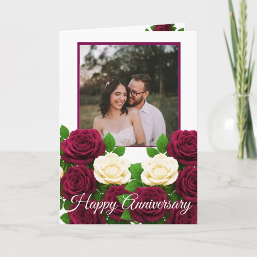 ブルゴーニュフローラ写真夫婦一周年記念 カード (正面)