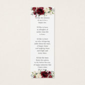 ブルゴーニュフローラ写真葬儀記念しおり (裏面)