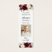 ブルゴーニュフローラ写真葬儀記念しおり (正面)