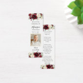 ブルゴーニュフローラ写真葬儀記念しおり (デスク)