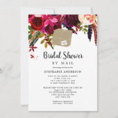 ブルゴーニュフローラ出荷ボックスブライダルシャワーバイメール 招待状 (正面)