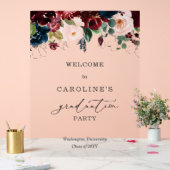 ブルゴーニュフローラ卒業ウェルカムアクリルサイン アクリルサイン (ウェディング)