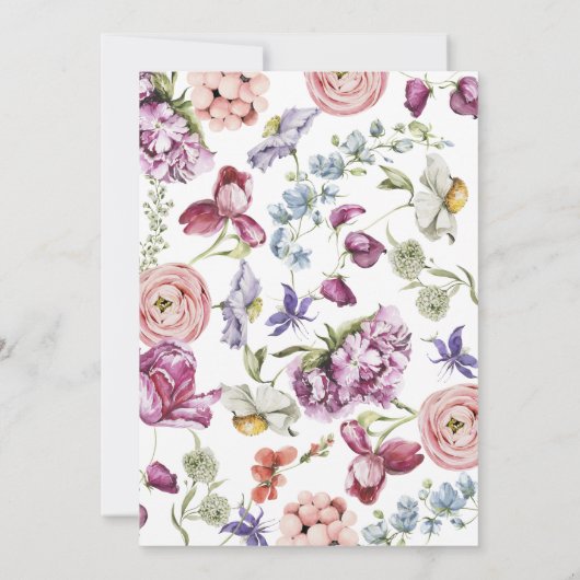 ブルゴーニュフローラ卒業発表 案内状 (裏面)