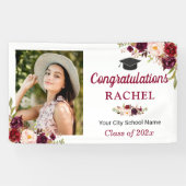 ブルゴーニュフローラ大学院写真卒業パーティー 横断幕 (横)