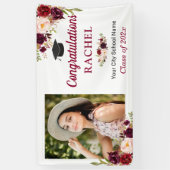 ブルゴーニュフローラ大学院写真卒業パーティー 横断幕 (縦)