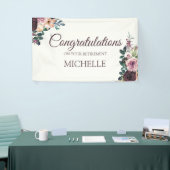 ブルゴーニュフローラ女子退職祝い 横断幕 (トレードショー)