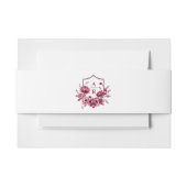 ブルゴーニュフローラ山牡丹結婚花 招待状ベリーバンド (正面例)