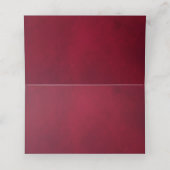 ブルゴーニュフローラ幾何学的ロマンチックな水色 プレイスカード (内部開封)