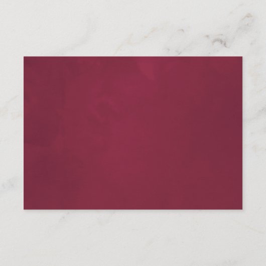 ブルゴーニュフローラ幾何結婚ギフト登録簿 エンクロージャーカード (裏面)