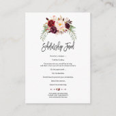 ブルゴーニュフローラ手書き奨学金 エンクロージャーカード (正面)