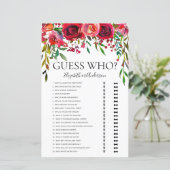 ブルゴーニュフローラ推測ブライダルシャワーゲーム (スタンド正面)