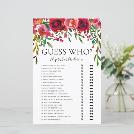 ブルゴーニュフローラ推測ブライダルシャワーゲーム (スタンド正面)