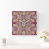 ブルゴーニュフローラ時計 スクエア壁時計 (ホーム)