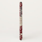 ブルゴーニュフローラ格子ダマスク Case-Mate iPhoneケース (裏面/左)