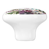 ブルゴーニュフローラ楽しくずっと後引用文ホワイト セラミックノブ (側面)